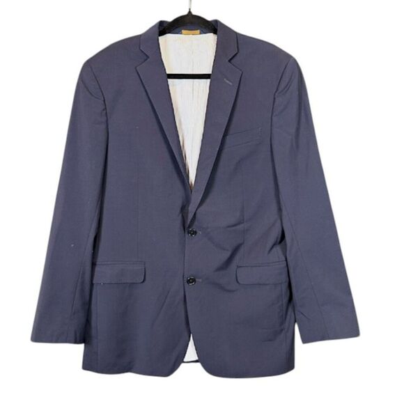 Brooks Brothers Wool Explorer Regent Fit Blazer Navy Blue Stretch Size 40L - Picture 1 of 12